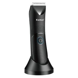  Kemei Rechargeable Shaver with LCD Screen - 600mAh - Black 