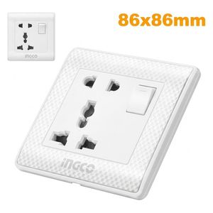  Ingco Electrical Plug Socket - 16 A - HESST1116A - White 