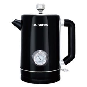  HAUSBERG HB-3627AB - Retro Electric Kettle - 1800W - Black 