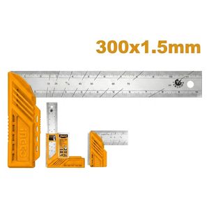  زاوية قياس ستانلس ستيل انجيكو - 300 مم 12 إنش - HAS123002 - فضي 