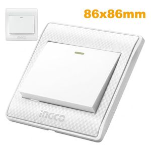  Ingco 1-Gang Staircase Switch - 16 A - HESSH01103 - White 