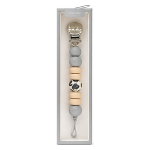  Bebe Mila Silicone Bead Pacifier Chain - Gray 