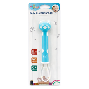  بيبي ميلا ملعقة سيريلاك سيليكون للاطفال - ازرق 