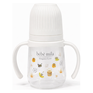  Bebe Mila Plastic Baby Bottle - 150 ml - White 