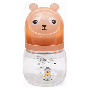  Bebe Mila Glass Baby Bottle - 120 ml - Pink 