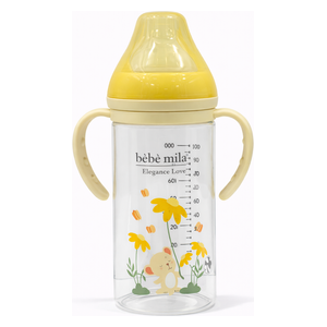  Bebe Mila Glass Baby Bottle - 260 ml - Yellow 