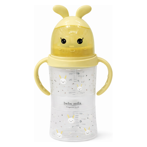  Babe Mila Plastic Baby Bottle - 330 ml - Yellow 