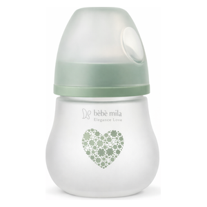  بيبي ميلا إليغانس لوف رضاعة زجاجية مطلية - 120 مل - BM-3024 - اخضر 