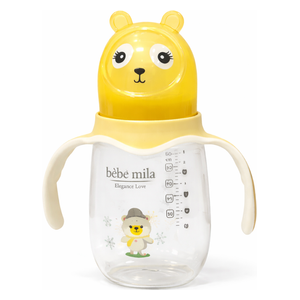  Bebe Mila Glass Baby Bottle - 300 ml - Yellow 