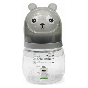 Bebe Mila Glass Baby Bottle - 120 ml - Gray 