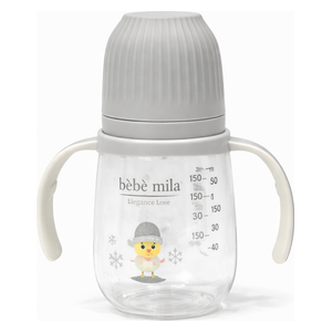  Bebe Mila Plastic Baby Bottle - 150 ml - Gray 