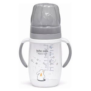  Bebe Mila Plastic Baby Bottle - 300 ml - Gray 