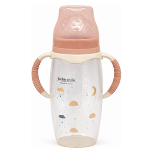  Bebe Mila Plastic Baby Bottle - 360 ml - Pink 