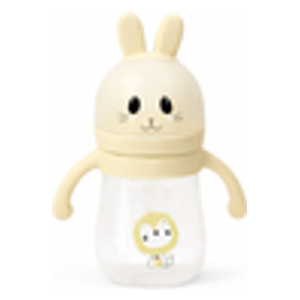  بيبي ميلا رضّاعة بلاستيك بتصميم ارنب - 240 مل - BB-182 - بيجي 