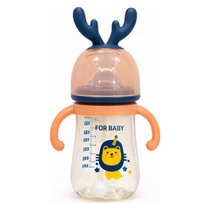  Bebe Mila Plastic Baby Bottle - 300 ml - Peach 
