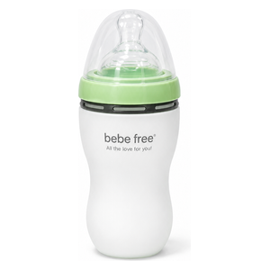  Bebe Free Silicone Baby Bottle - 250 ml - Green 