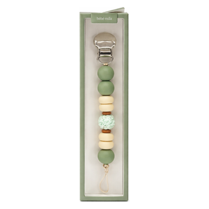  Bebe Mila Silicone Bead Pacifier Chain - Green 