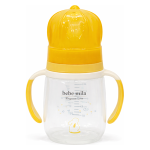  Babe Mila Plastic Baby Bottle - 180 ml - Yellow 
