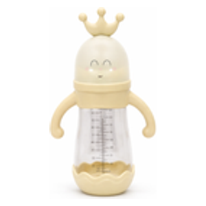  بيبي ميلا رضّاعة زجاجية بتصميم التاج - 240 مل - BB-149 - بيجي 