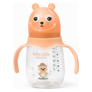  Bebe Mila Glass Baby Bottle - 180 ml - pink 