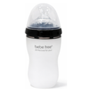  Bebe Free Silicone Baby Bottle - 250 ml - Black 