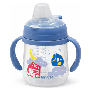  ميني تري كوب تدريب للأطفال بتصميم غيوم مع مقابض - ازرق 