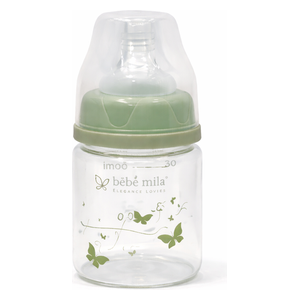  بيبي ميلا رضاعة حليب أطفال بلاستيكية - 60 مل - BM-040 - اخضر 