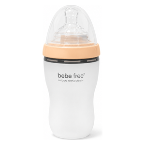  Bebe Free Silicone Baby Bottle - 250 ml - Pink 