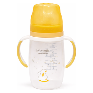  Bebe Mila Plastic Baby Bottle - 300 ml - Yellow 