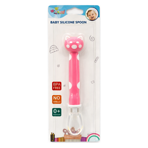  بيبي ميلا ملعقة سيريلاك سيليكون للاطفال - وردي 