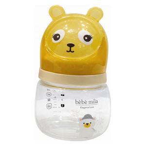  Bebe Mila Glass Baby Bottle - 120 ml - Yellow 