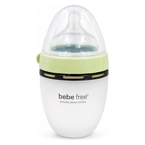  Bebe Free Silicone Feeding Bottle - 150 ml - Green 