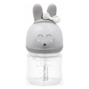  Bebe Free Plastic Baby Bottle - 100 ml - Gray 