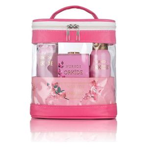  Nurxos Orkide – Big Bag Collection 5 PCS- body care packages- shampoo, deodorant, perfume 65 ml, fragrance mist, shower gel, body lotion 