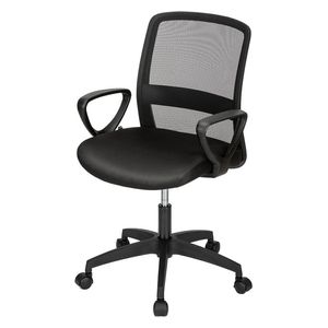 Deli - Modern Ergonomic Office Chair with Adjustable Height - Swivel Wheels & Armrests
