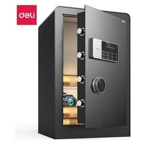  Deli T552 - Security Safe with Key & Digital PIN - 60×38×36 cm - Black 