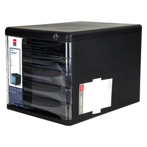  Deli File Cabinet 5-Drawer Organizer -Black -27x36x26 cm 