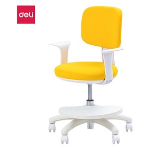  Deli Kids Chair - 60 × 32.5 × 58 cm - Five wheel caster base - Yellow 