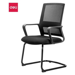  Deli E4500 - Ergonomic Mesh Office Chair with Lumbar Support & High Density Foam - Fixed Armrests - Black 