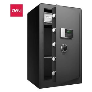  Security Safe with Key & Digital PIN - 80×48×42 cm - Thick Door - Black 