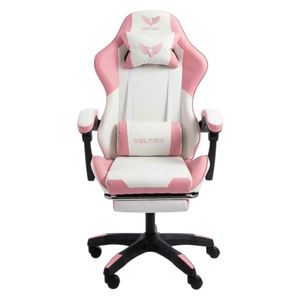  كرسي العاب فيلتريكس G1 - مسند قدم مدمج للاسترخاء ودعم الارجل -  وردي 