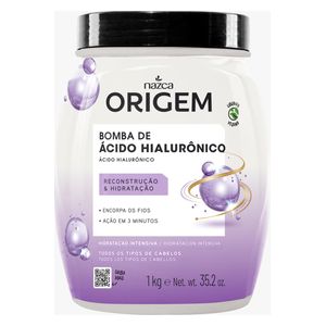 Nazca Origem Bomba Hyaluronic Hair Mask - Intensive Reconstruction & Hydration, 1kg 