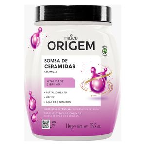  Nazca Origem Bomba de Ceramidas Hair Mask - Intensive Hydration, 1kg 