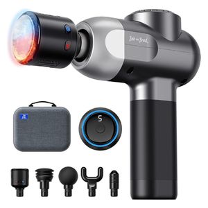  Bob and Brad C2 Pro - Massage Gun - Portable Deep Tissue Percussion Massager with Heat and Cold Therapy - Black 