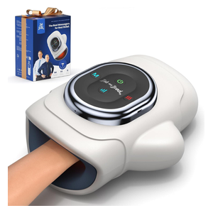 Bob and Brad H50 Hand Massager - Cordless Electric Hand and Wrist Massager with Heat, White 
