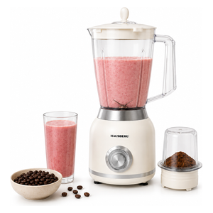  HAUSBERG HB-7773BEJ - 2 in 1 High Power Blender - 400W - Beige 