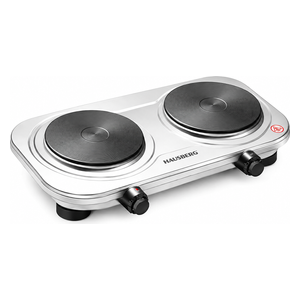  HAUSBERG HB-545IN - Double Electric Hob - 2 Flames - Steel 