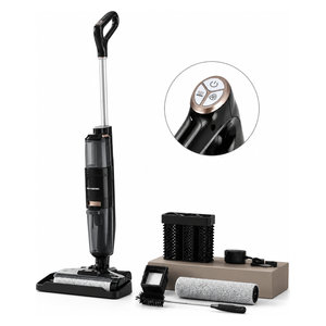 هاوسبيرغ جهاز تنظيف الأرضيات اللاسلكي - عمر البطارية يصل إلى 25 دقيقة - HB-2886NG - أسود 