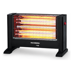  Hausberg HB-8801NG - Quartz Electric Radiant Heater - 1600 W - Black 