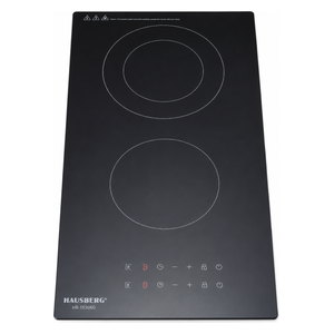  HAUSBERG HB-1536NG - Built-in Electric Ceramic Hob - 2 Flames - Black 